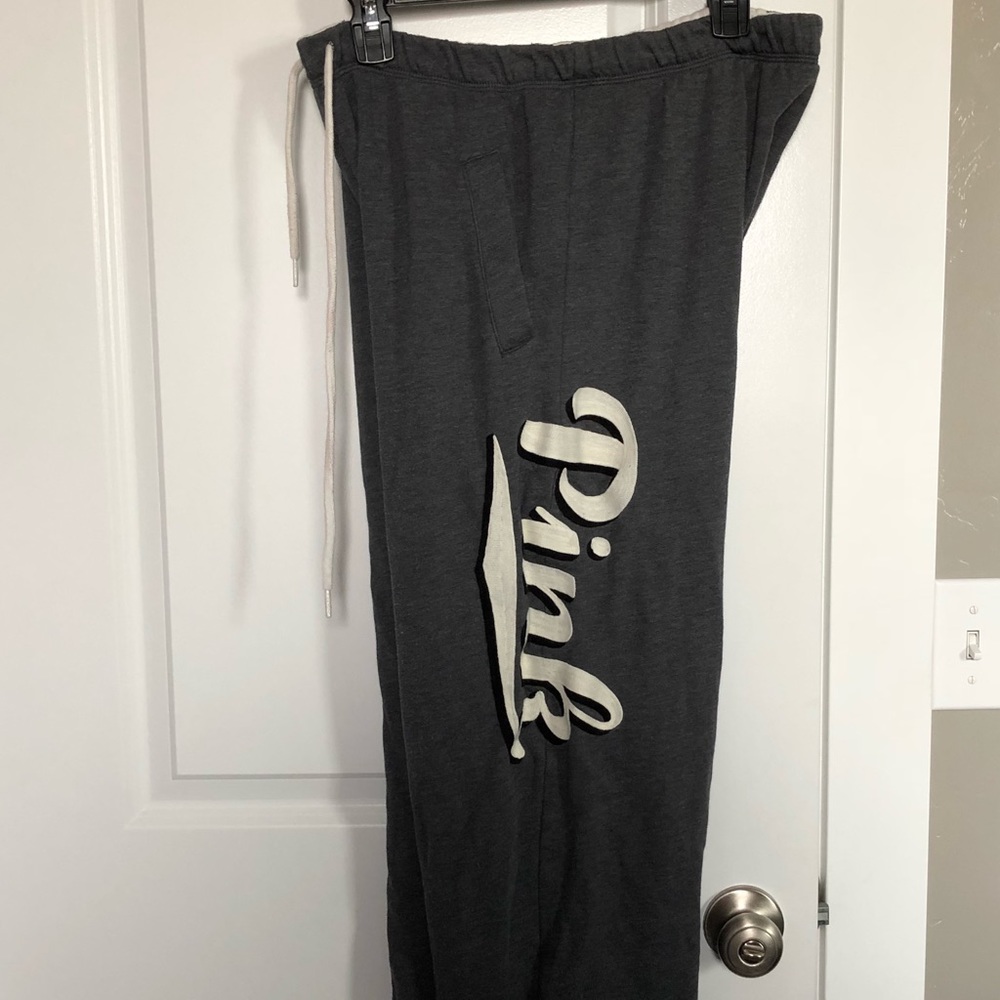 VS Pink gray boyfriend sweatpants